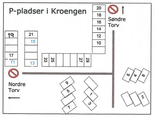 P-pladser i Kroengen